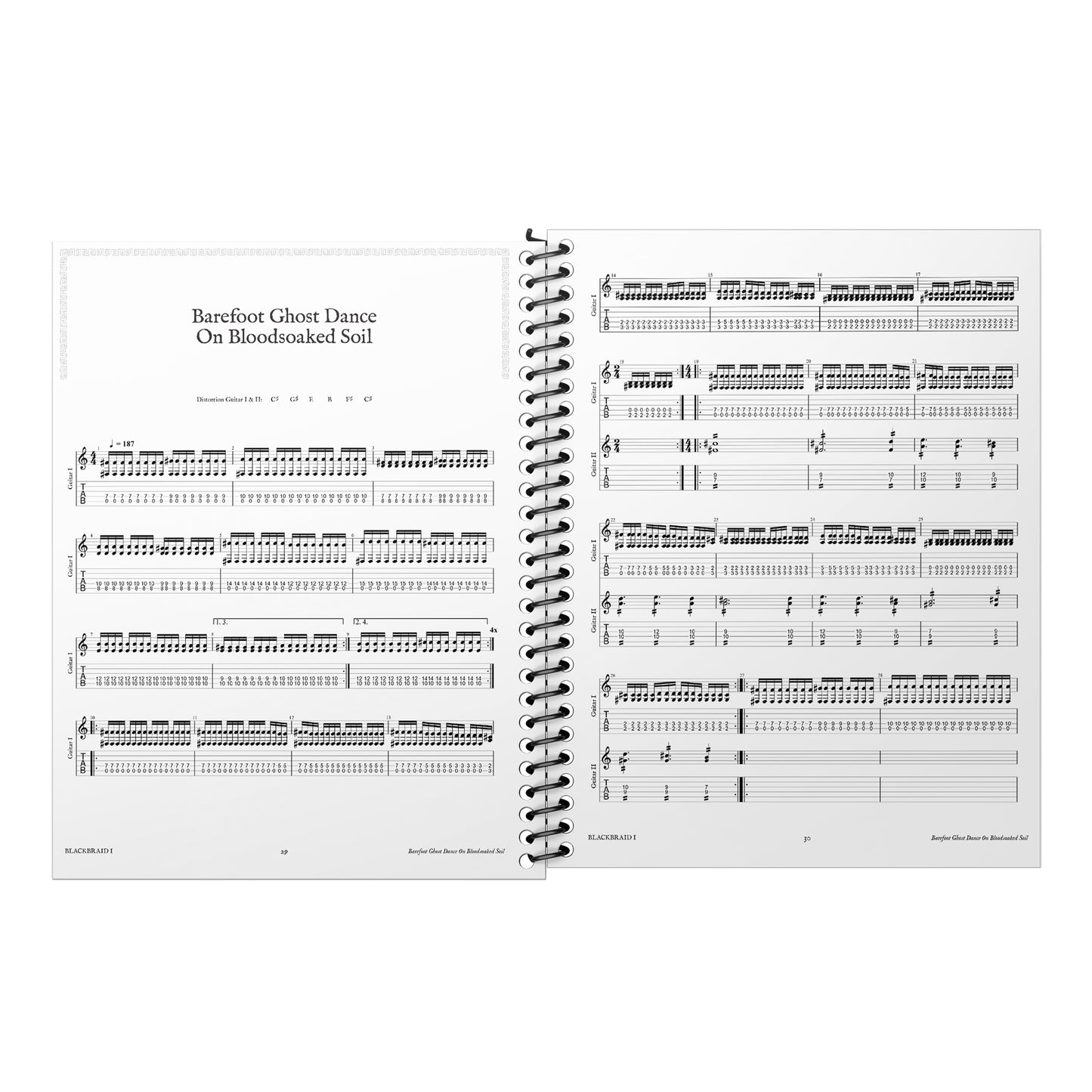 "Blackbraid I" Guitar Tab Book