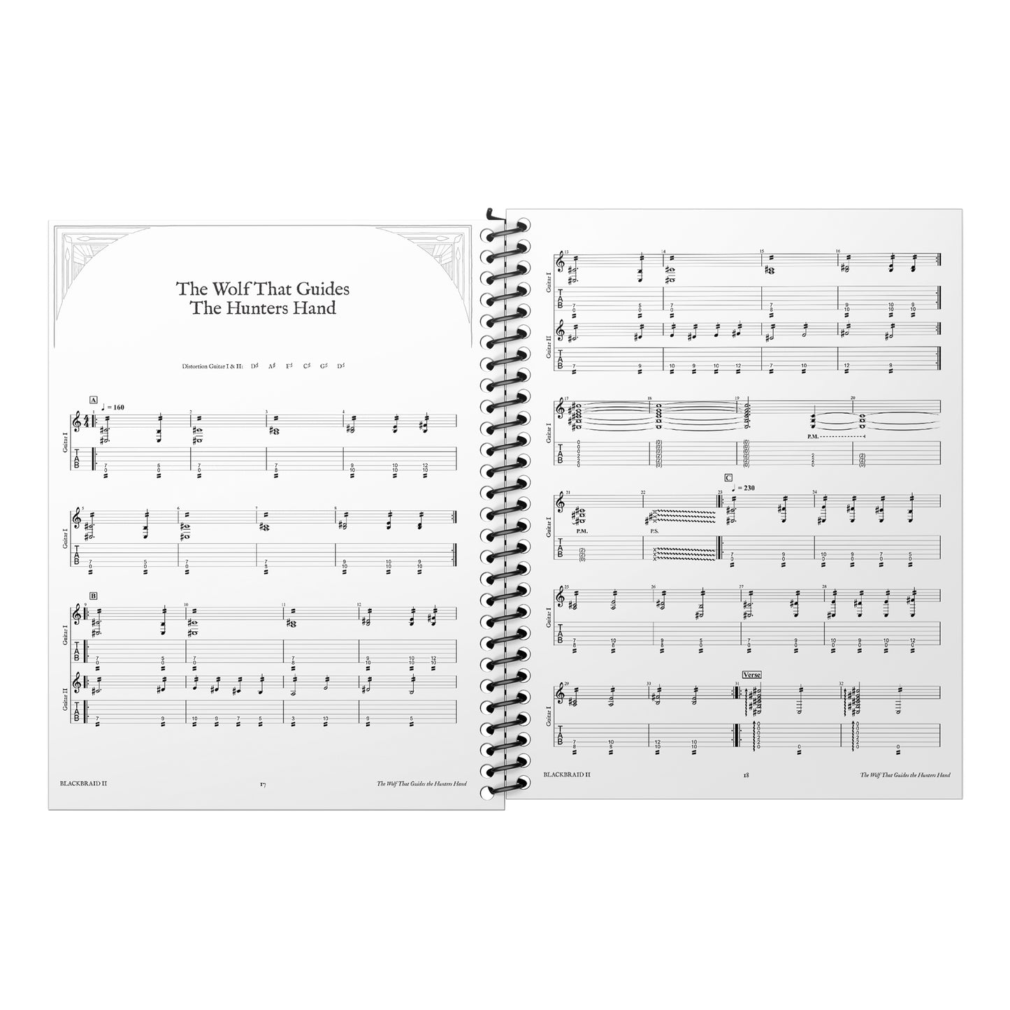 "Blackbraid II" Guitar Tab Book