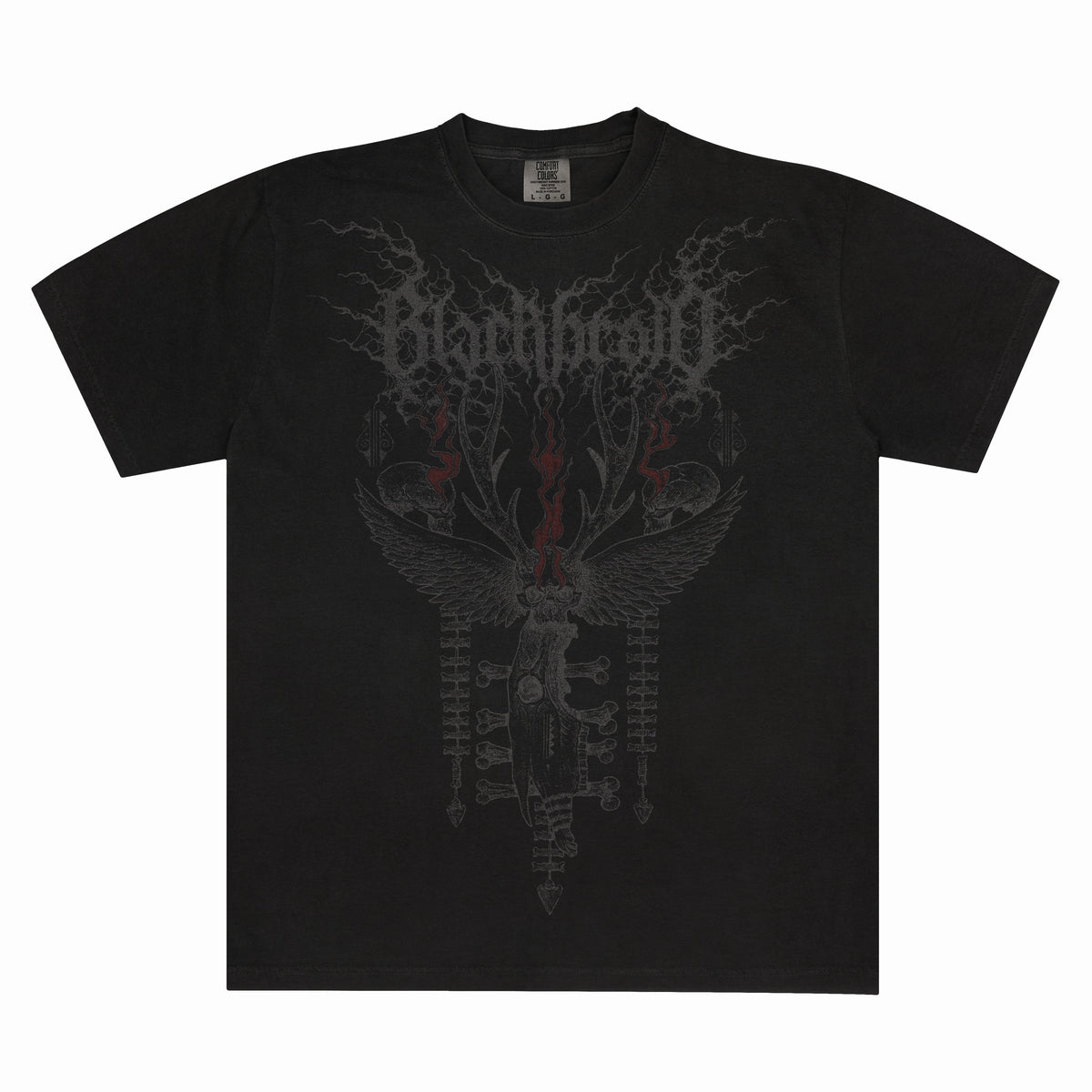Faded black Nocturnal Womb T-shirt