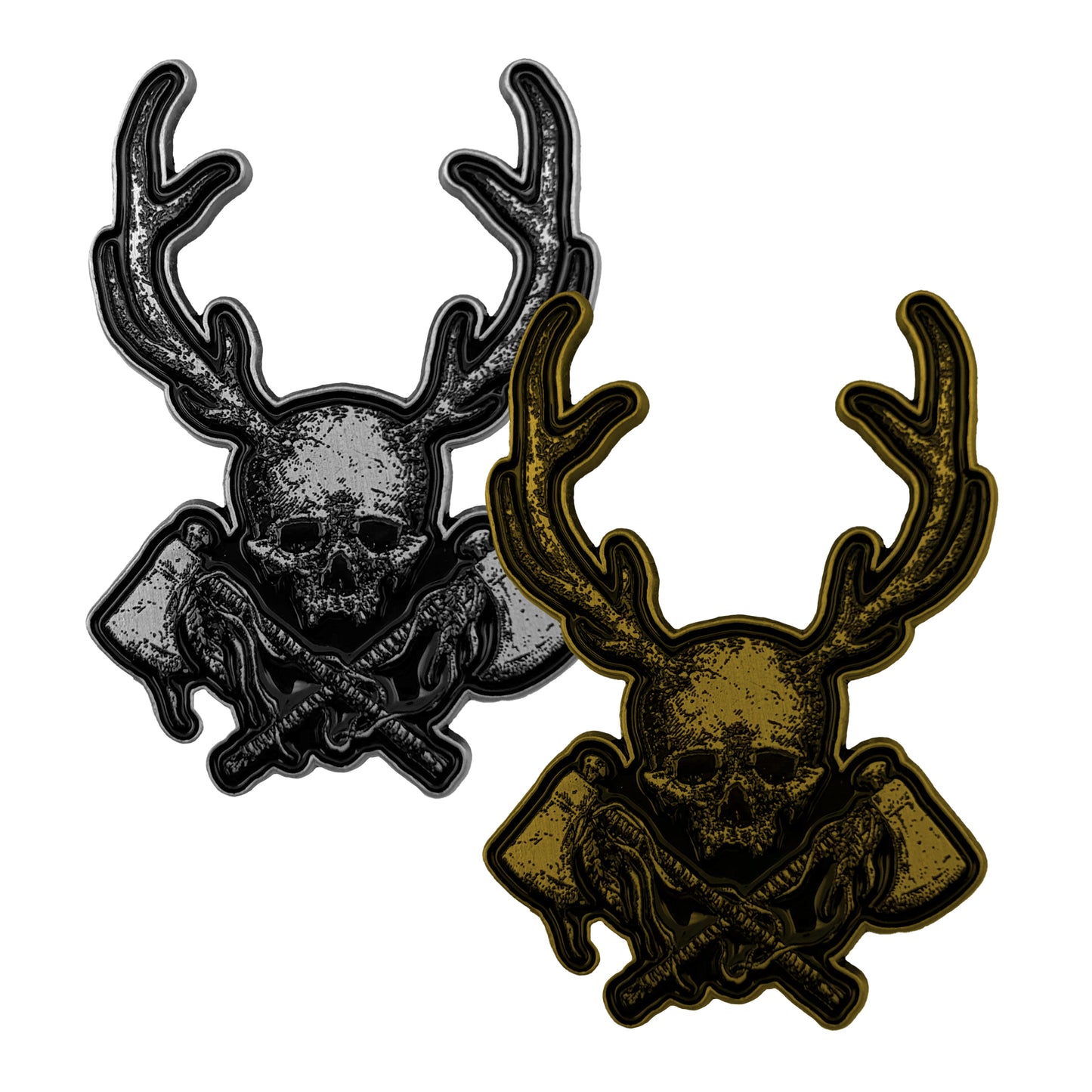 Enamel Pin: Tomahawk Skull