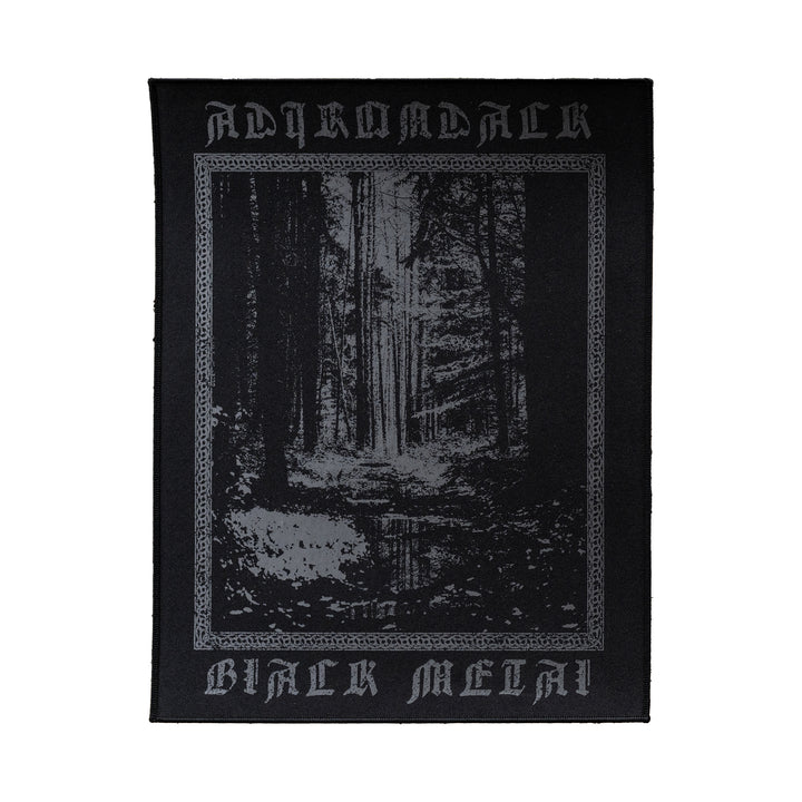 Dark Silver Adirondack Black Metal Back Patch