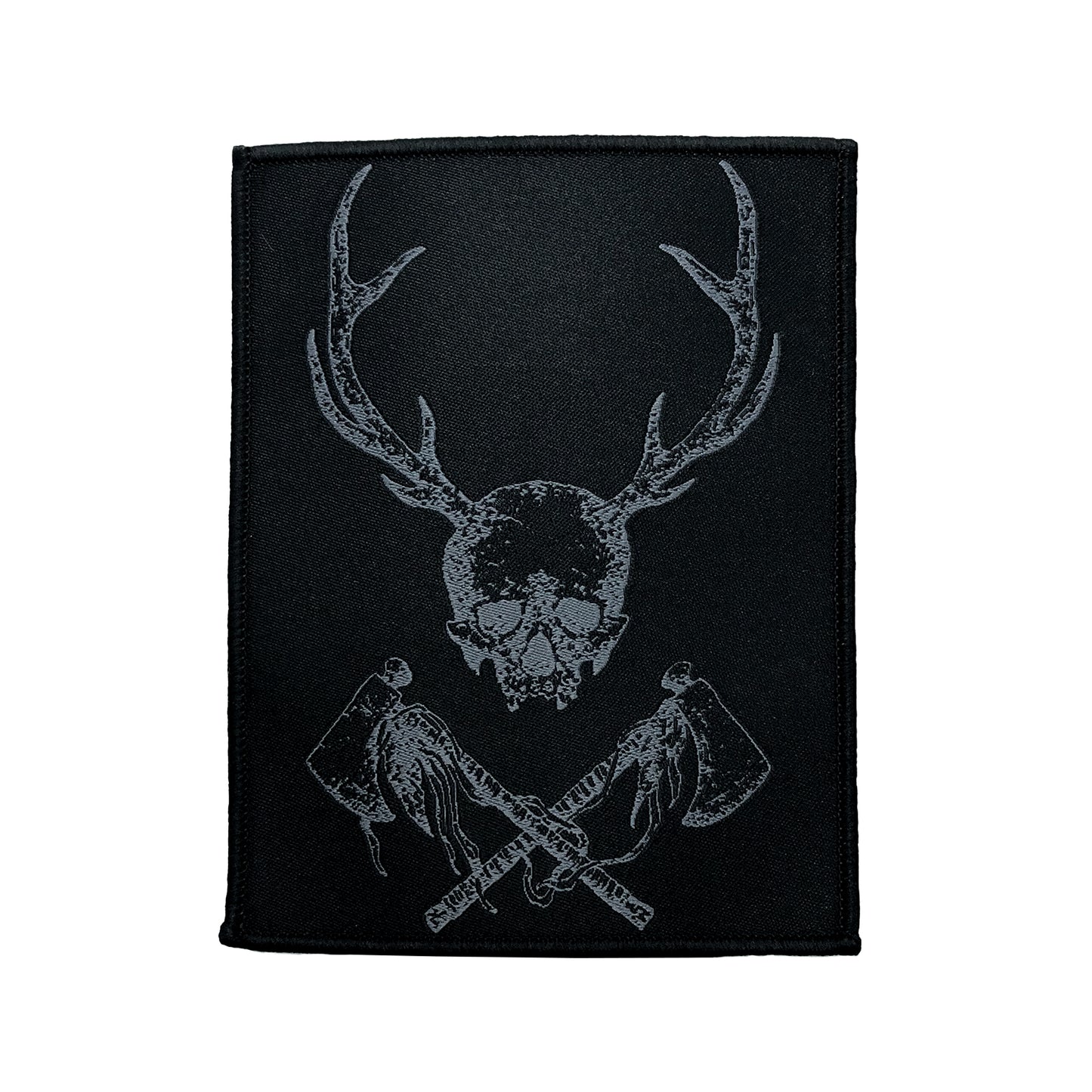Patch: Woven Tomahawk Skull