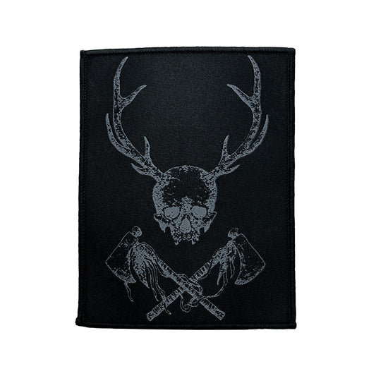 Patch: Woven Tomahawk Skull
