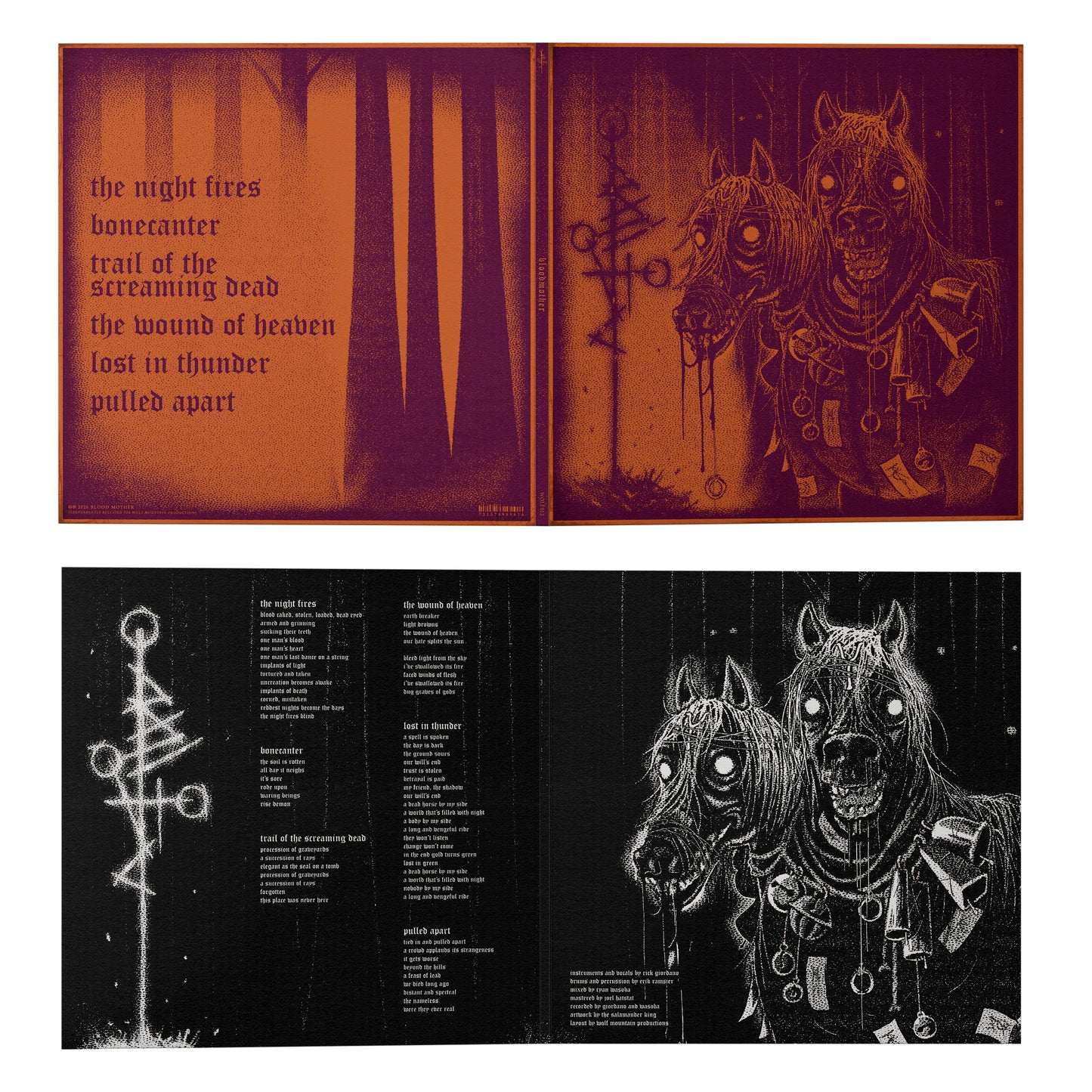 Blood Mother: "Night Fires" Hand-Pour Vinyl