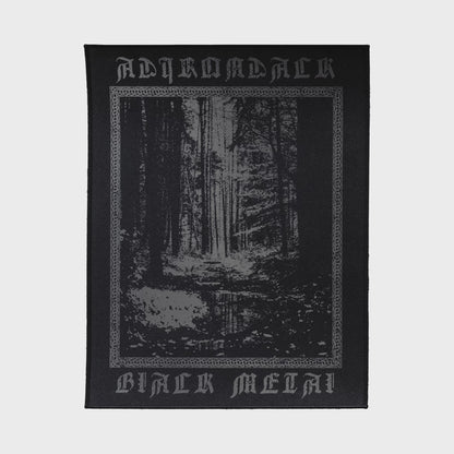 Dark Silver Adirondack Black Metal Back Patch